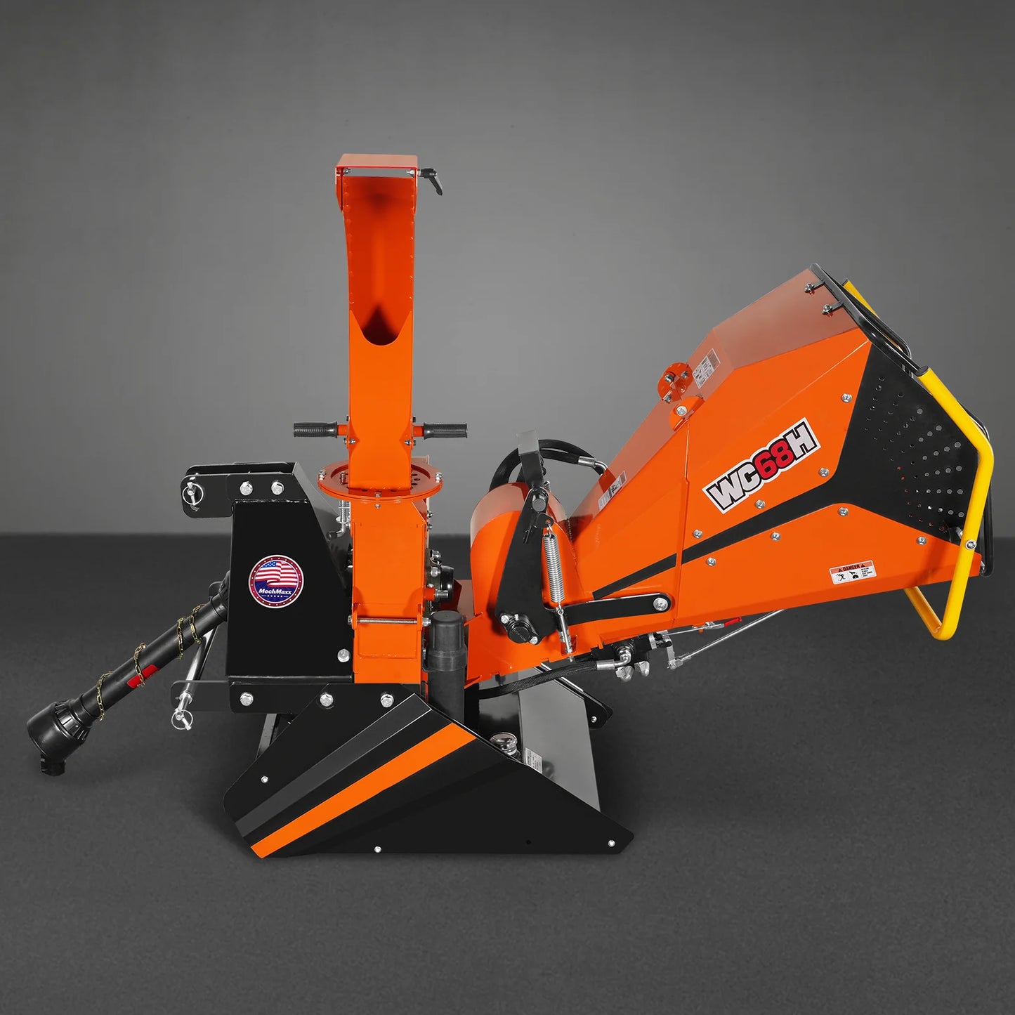 6" 3 Point Hydraulic Feeding PTO Wood Chipper for 20-50HP Tractor, WC68H