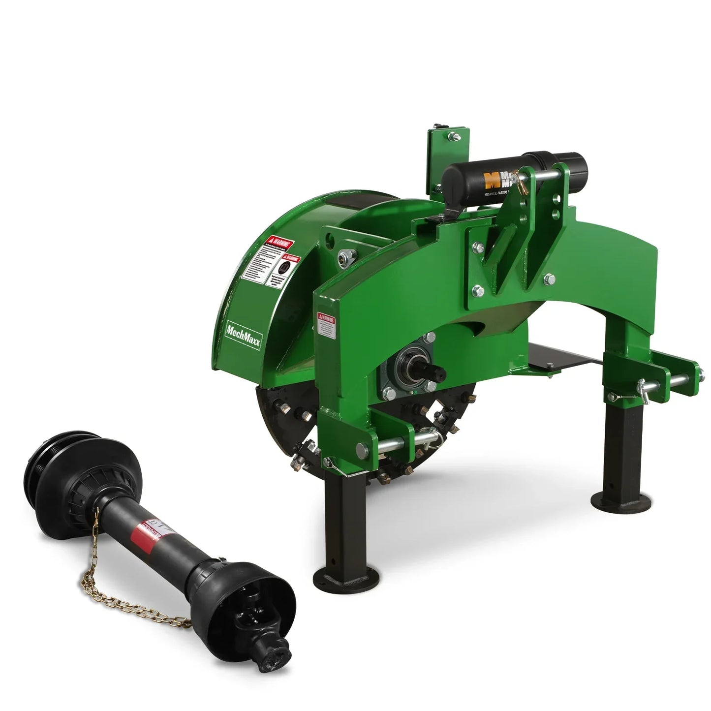 3-Point Hitch PTO Stump Grinder with 34 Carbide Teeth (PTO Shaft Included with Slip Clutch), for 15-45HP Tractor, SG24