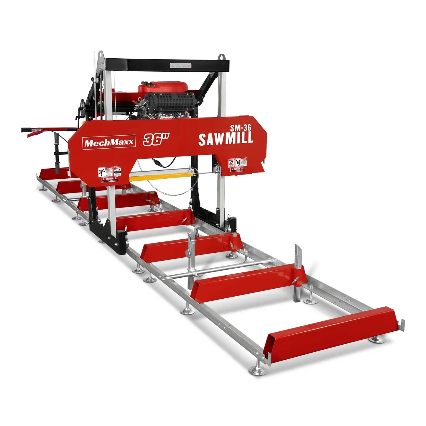 36" MAX Portable Sawmill, 25HP 750cc ZONSEN V-Twin Engine, 36" Board Width, 20' Track Length, (10 x Blades Included), SM-36MAX