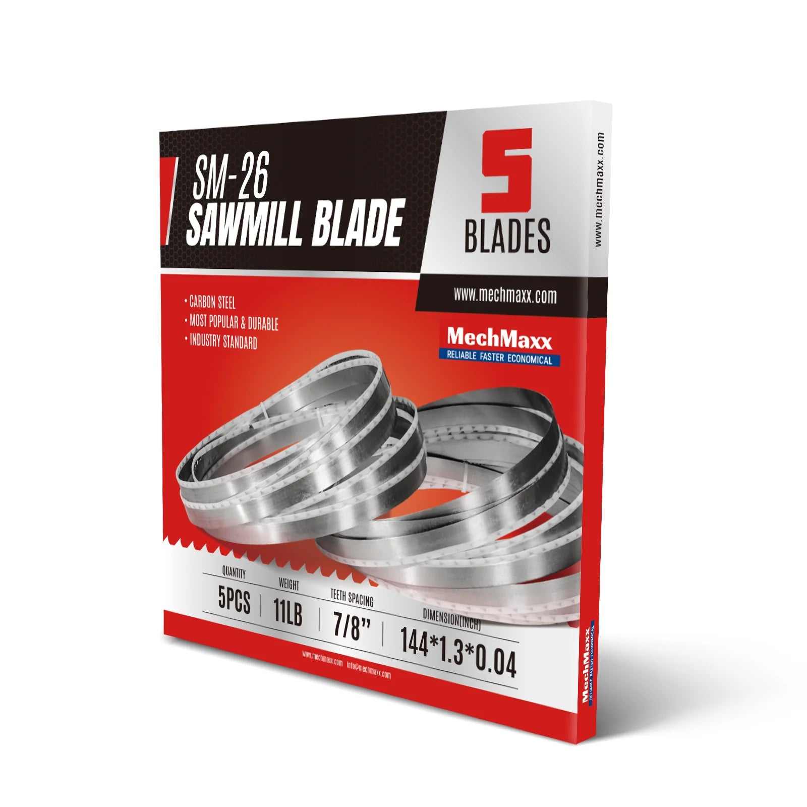 ( 1 Pack / 5 Blades ) SM-26 Sawmill Blade (SKU: 150166; 150166D6; 150166K6）