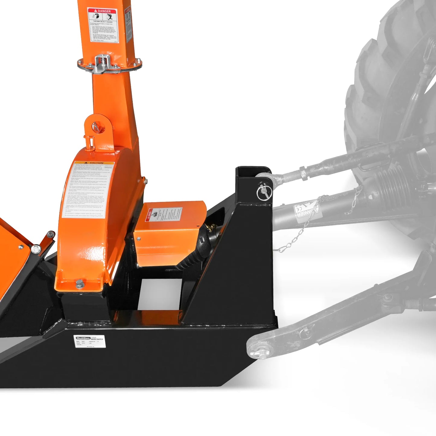 3 Point PTO Wood Chipper Attachment For Tractors Up To 45HP (PTO Shaft Included),  BX42S
