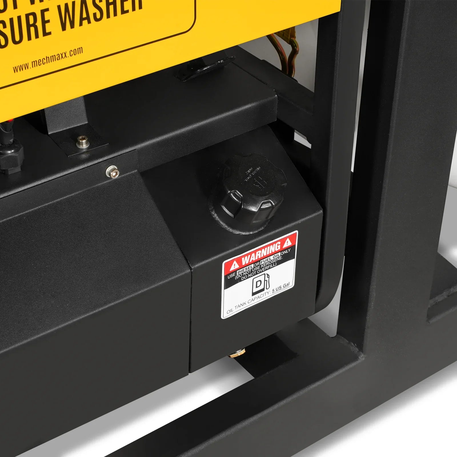 4000 PSI 4 GPM ZONSEN E-Start Engine Hot Water Pressure Washer Skid Mounted with 245 Gal Tank,  HPW40DBT