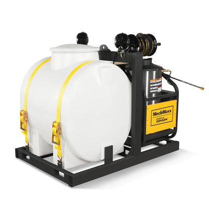 4000 PSI 4 GPM ZONSEN E-Start Engine Hot Water Pressure Washer Skid Mounted with 175 Gal Tank,  HPW40DT