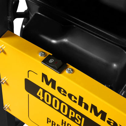 4000 PSI 4 GPM ZONSEN E-Start Engine Hot Water Pressure Washer Skid Mounted with 175 Gal Tank,  HPW40DT