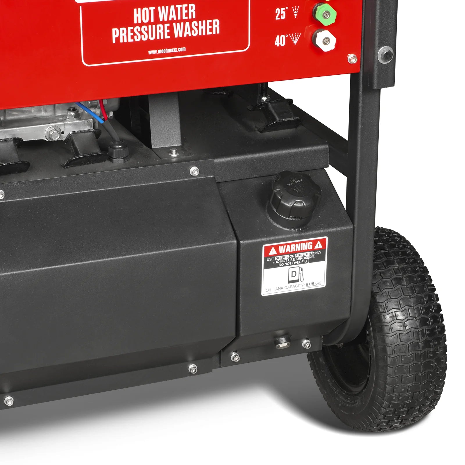 4000 PSI 4 GPM HONDA E-Start Engine Hot Water Pressure Washer with Hose Reel,  HPW40H