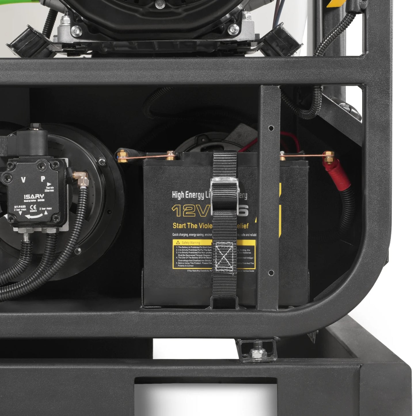 4000 PSI 4 GPM HONDA E-Start Engine Hot Water Pressure Washer Skid Mounted with 245 Gal Tank,  HPW40HBT