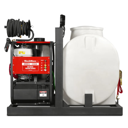 4000 PSI 4 GPM HONDA E-Start Engine Hot Water Pressure Washer Skid Mounted with 175 Gal Tank,  HPW40HT
