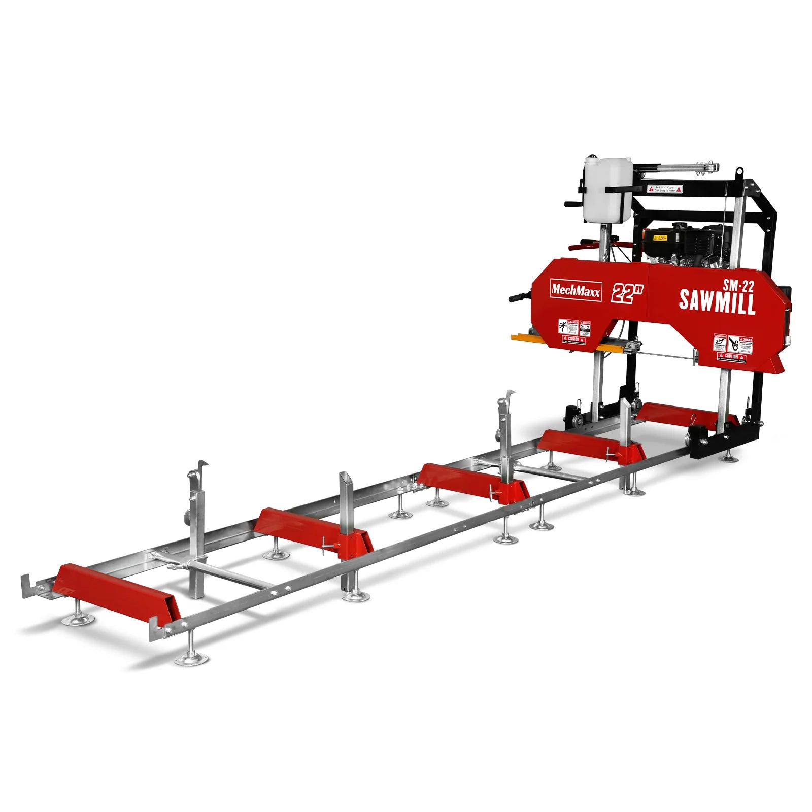 22" Portable Sawmill,  224cc 7HP DUCAR Gasoline Engine,  18" Board Width,  13' Track Length ,  SM-22
