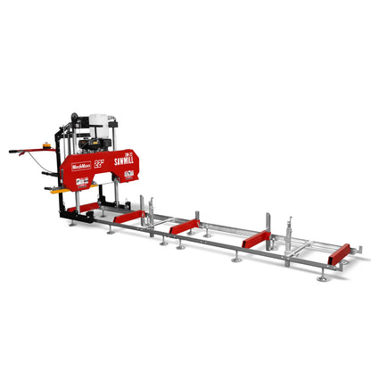 22" Portable Sawmill,  224cc 7HP DUCAR Gasoline Engine,  18" Board Width,  13' Track Length ,  SM-22