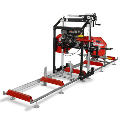 22" Portable Sawmill,  224cc 7HP DUCAR Gasoline Engine,  18" Board Width,  13' Track Length ,  SM-22