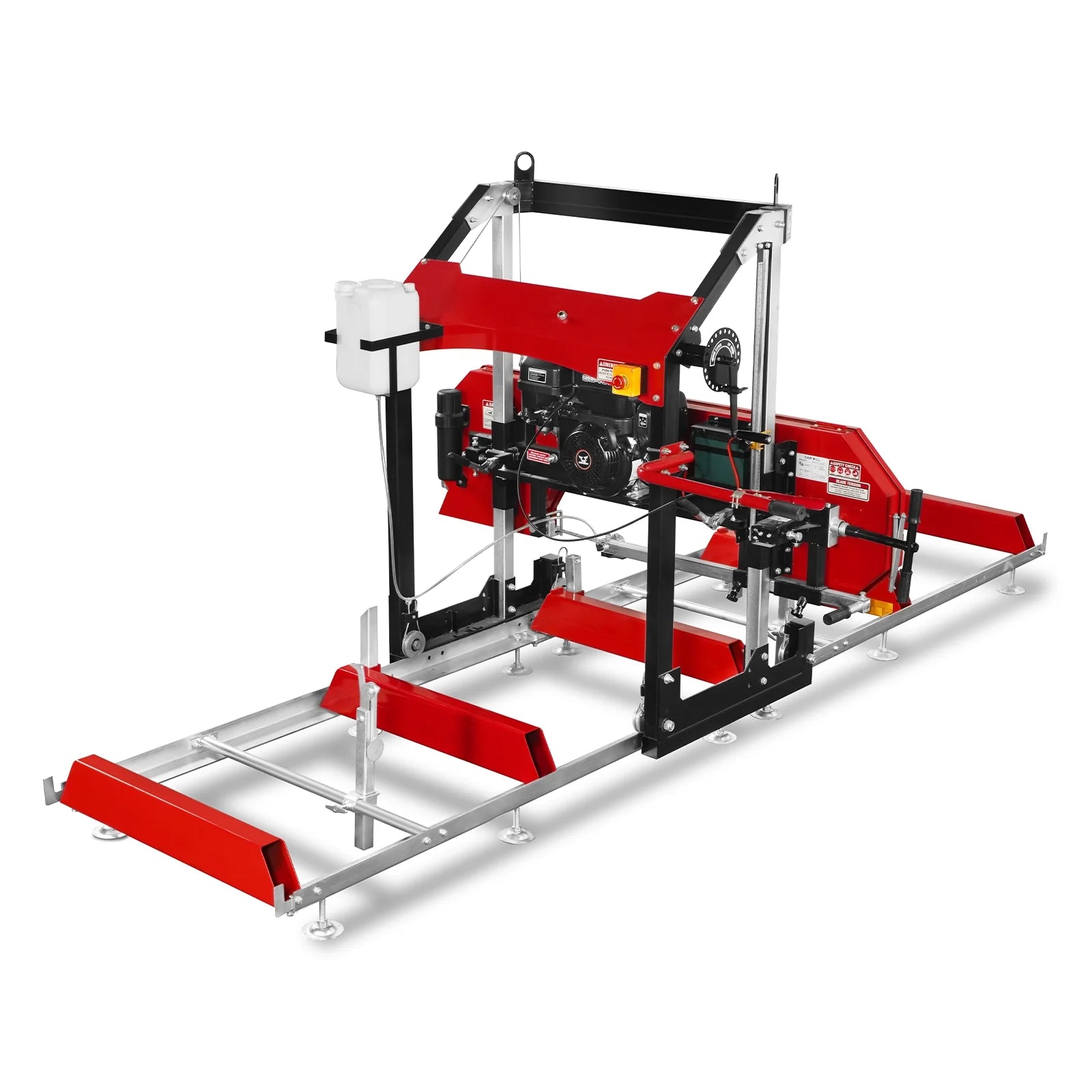 32" Portable Sawmill,  459cc 15HP E-Start Gasoline Engine,  26.5" Board Width,  13' Track Length ,  SM-32