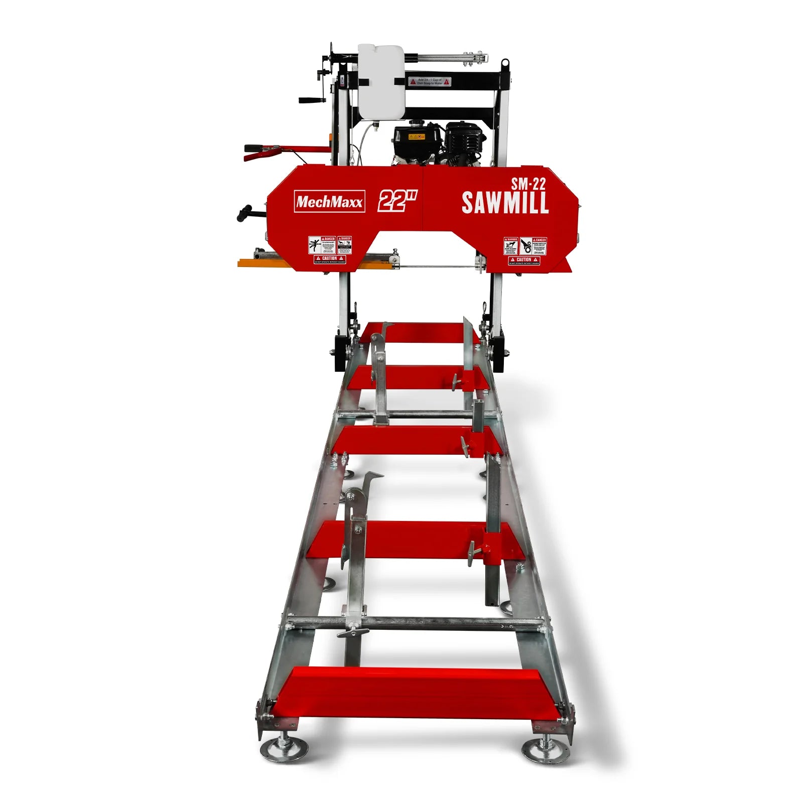 22" Portable Sawmill,  274cc 8.1HP Gasoline Engine,  18" Board Width,  13' Track Length ,  SM-22
