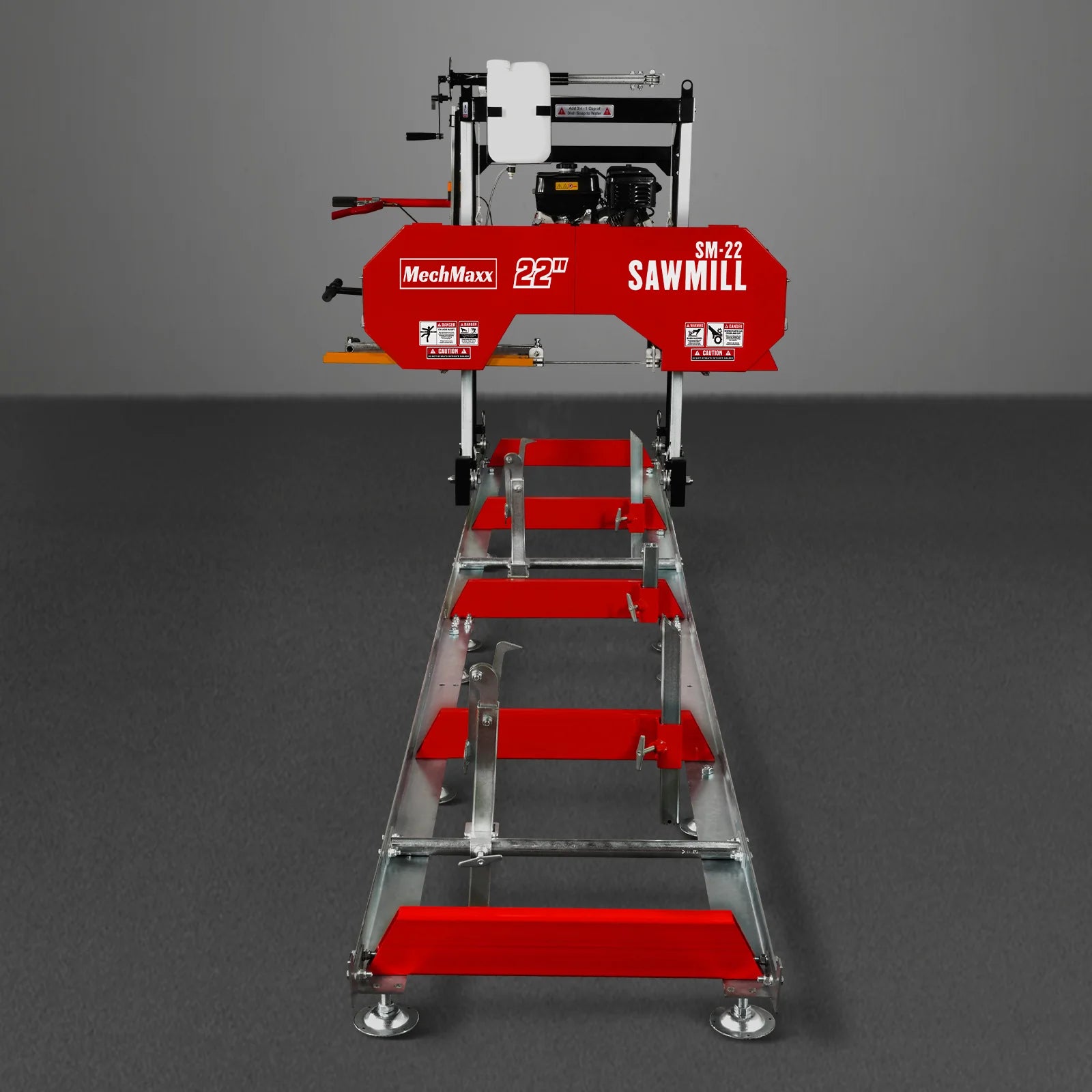 22" Portable Sawmill,  274cc 8.1HP Gasoline Engine,  18" Board Width,  13' Track Length ,  SM-22