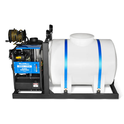 4000 PSI 4 GPM KOHLER E-Start Engine Hot Water Pressure Washer Skid Mounted with 245 Gal Tank,  HPW40KBT