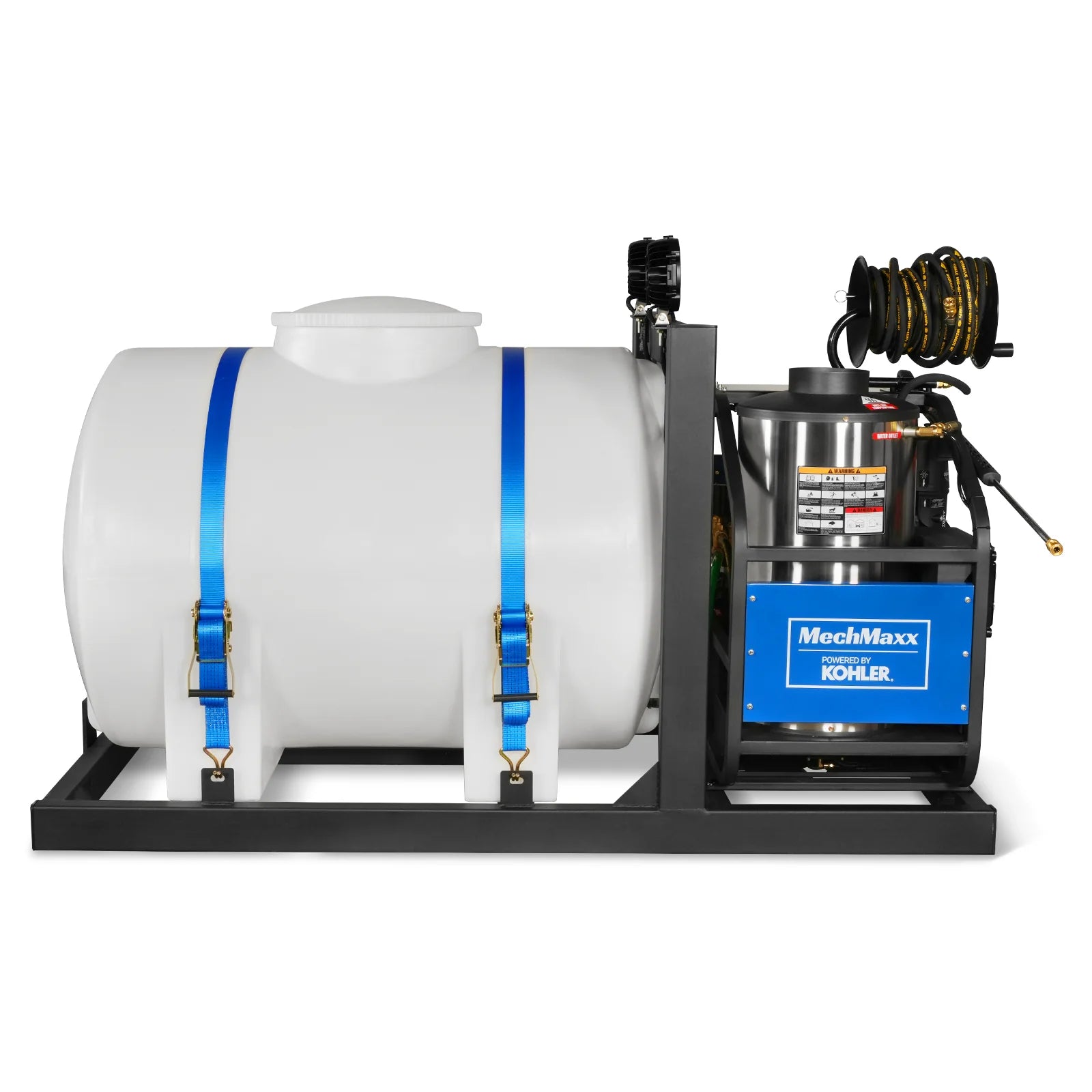 4000 PSI 4 GPM KOHLER E-Start Engine Hot Water Pressure Washer Skid Mounted with 245 Gal Tank,  HPW40KBT