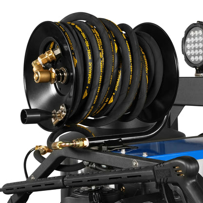 4000 PSI 4 GPM KOHLER E-Start Engine Hot Water Pressure Washer Skid Mounted with 245 Gal Tank,  HPW40KBT