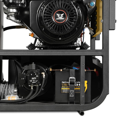 4000 PSI 4 GPM ZONSEN E-Start Engine Hot Water Pressure Washer with Hose Reel,  HPW40D