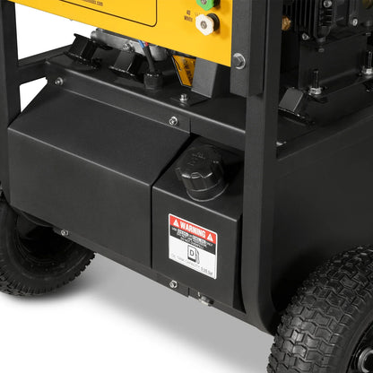 4000 PSI 4 GPM ZONSEN E-Start Engine Hot Water Pressure Washer with Hose Reel,  HPW40D