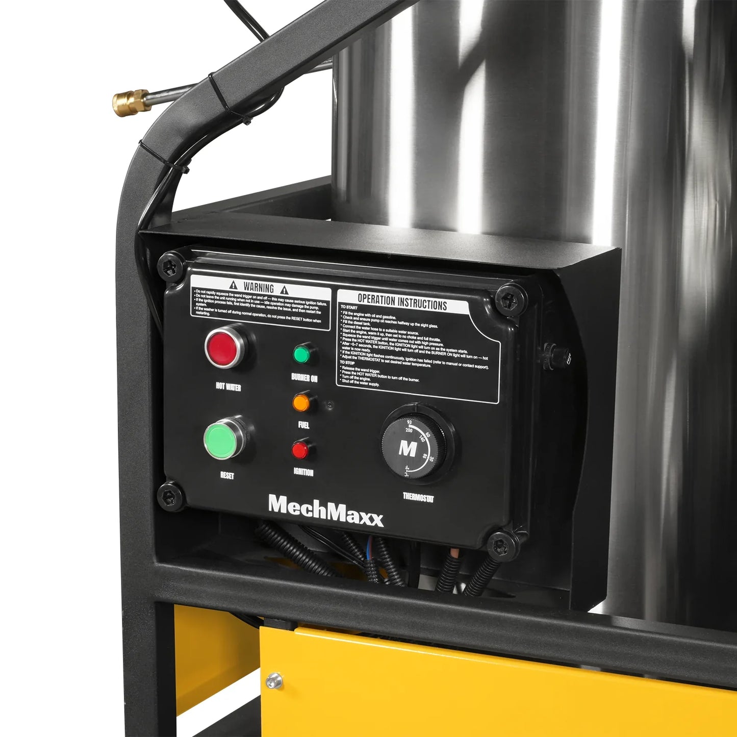 4000 PSI 4 GPM ZONSEN E-Start Engine Hot Water Pressure Washer with Hose Reel,  HPW40D