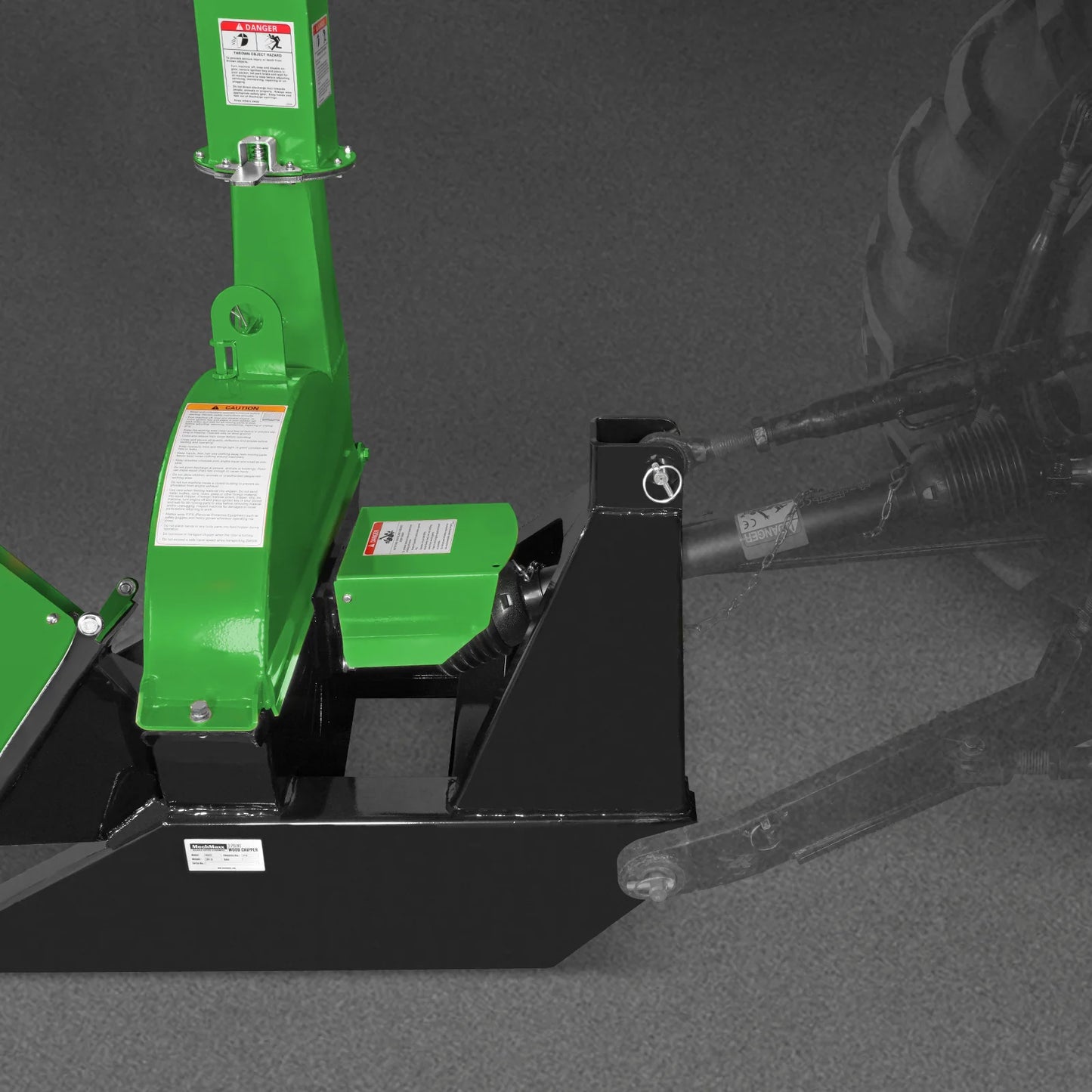 3 Point PTO Wood Chipper Attachment For Tractors Up To 45HP (PTO Shaft Included),  BX42S