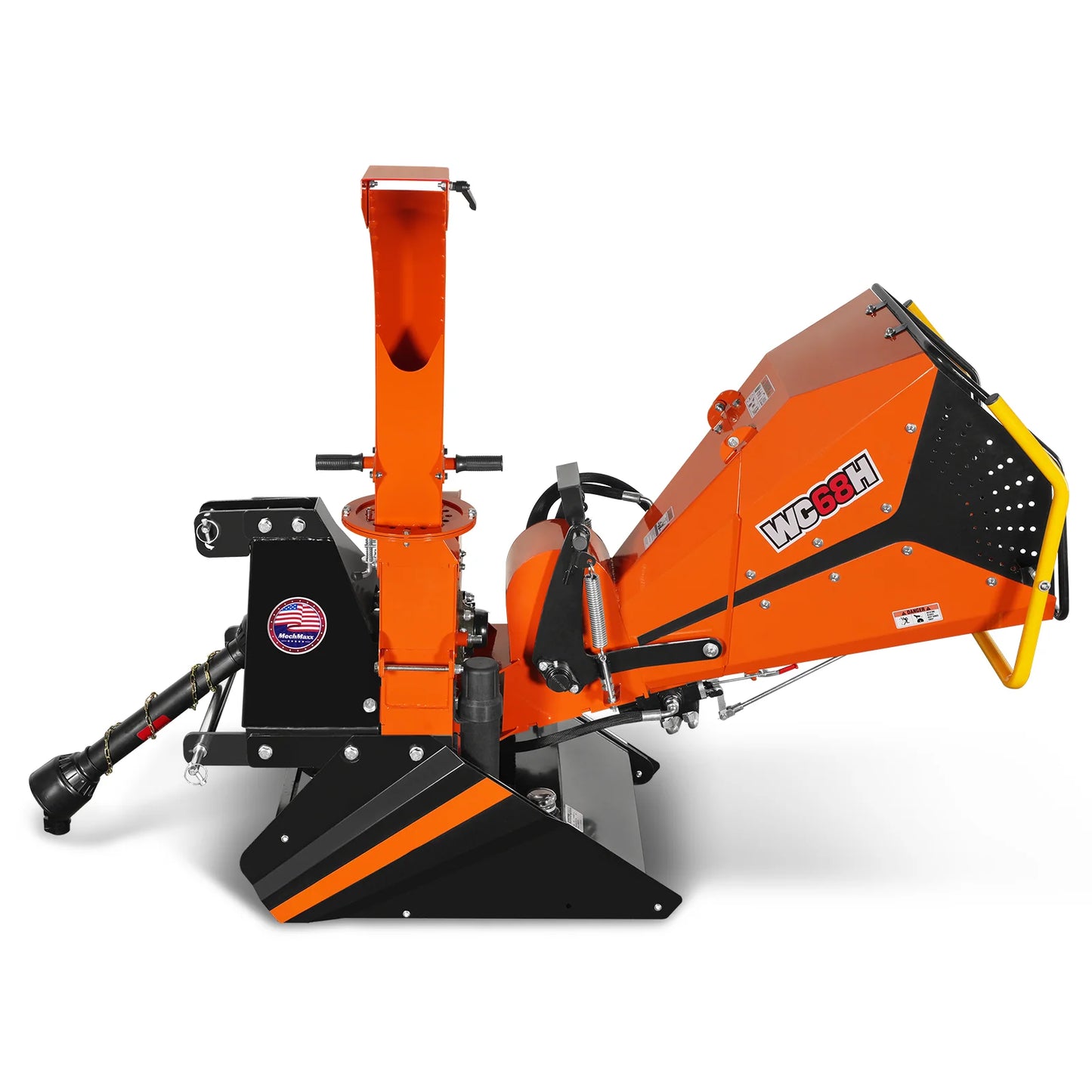 6" 3 Point Hydraulic Feeding PTO Wood Chipper for 20-50HP Tractor,  WC68H