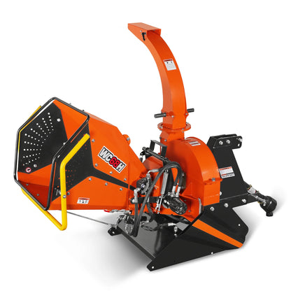 6" 3 Point Hydraulic Feeding PTO Wood Chipper for 20-50HP Tractor,  WC68H