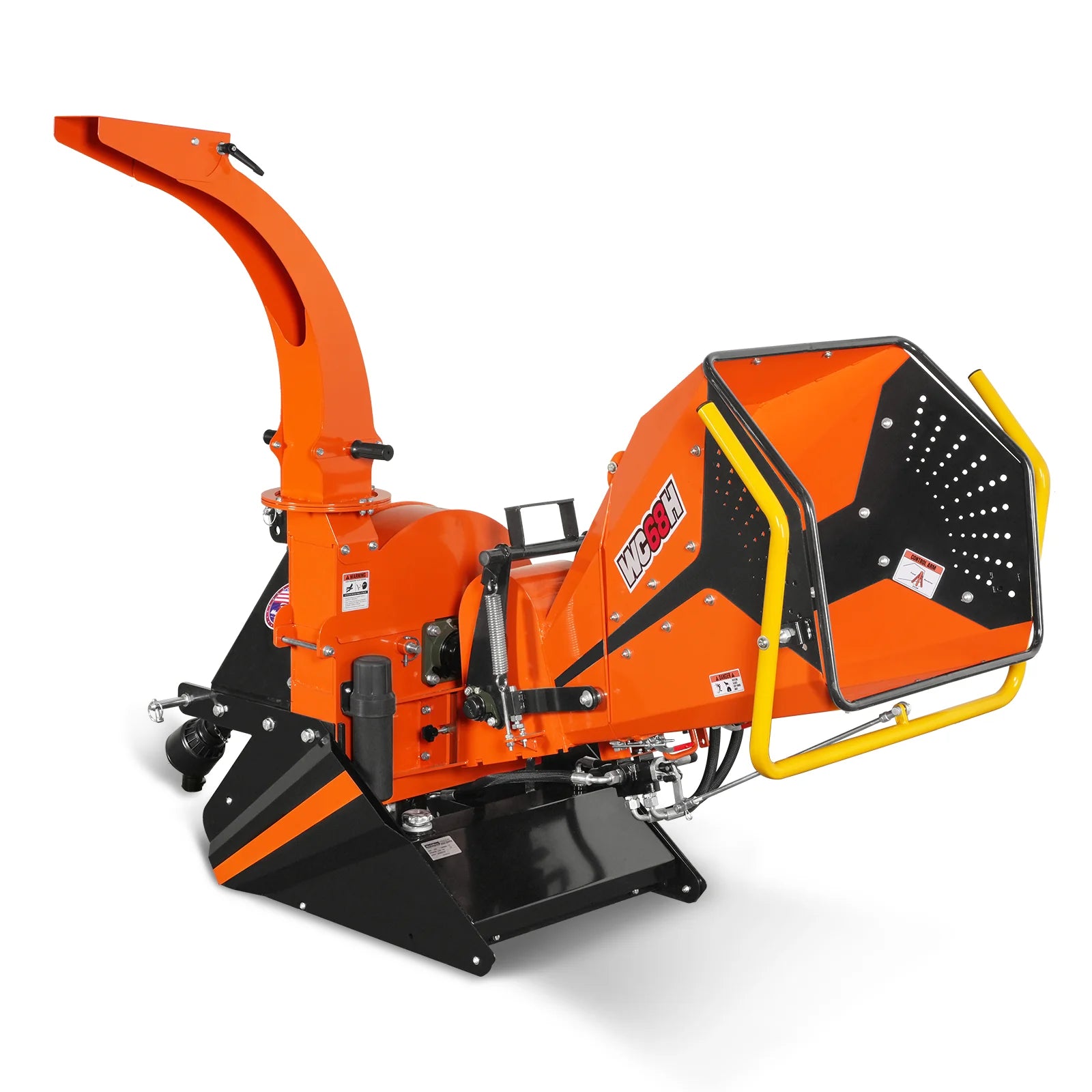 6" 3 Point Hydraulic Feeding PTO Wood Chipper for 20-50HP Tractor,  WC68H