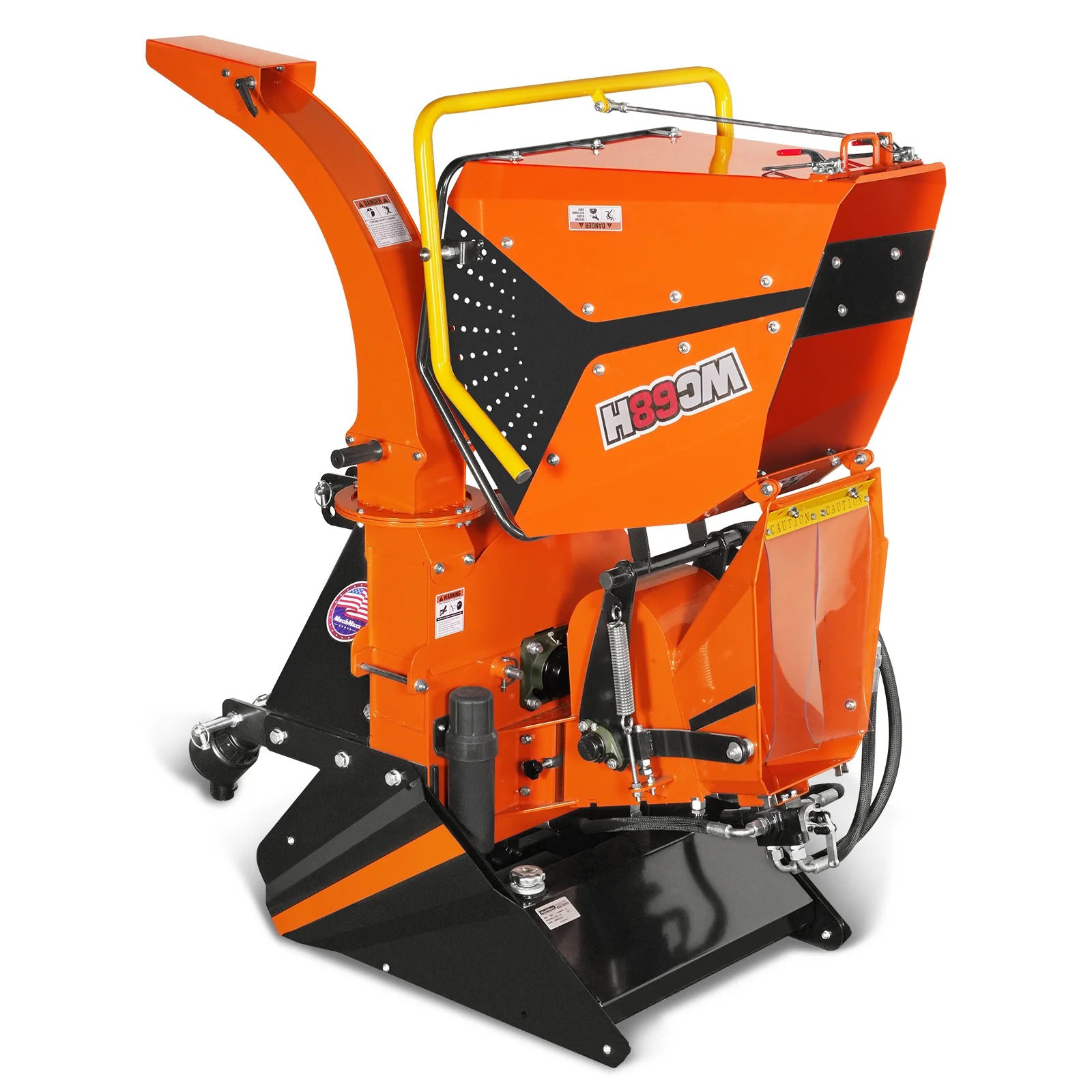 6" 3 Point Hydraulic Feeding PTO Wood Chipper for 20-50HP Tractor,  WC68H