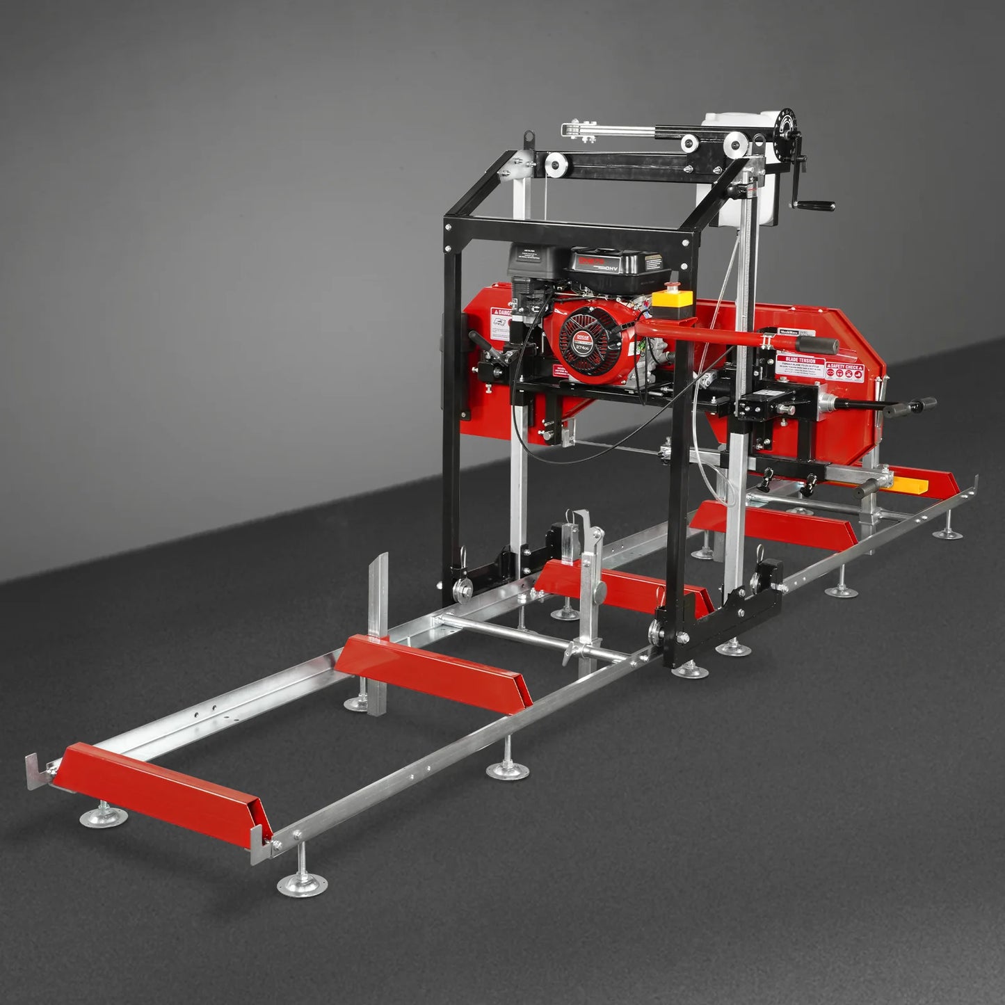22" Portable Sawmill,  274cc 8.1HP Gasoline Engine,  18" Board Width,  13' Track Length ,  SM-22