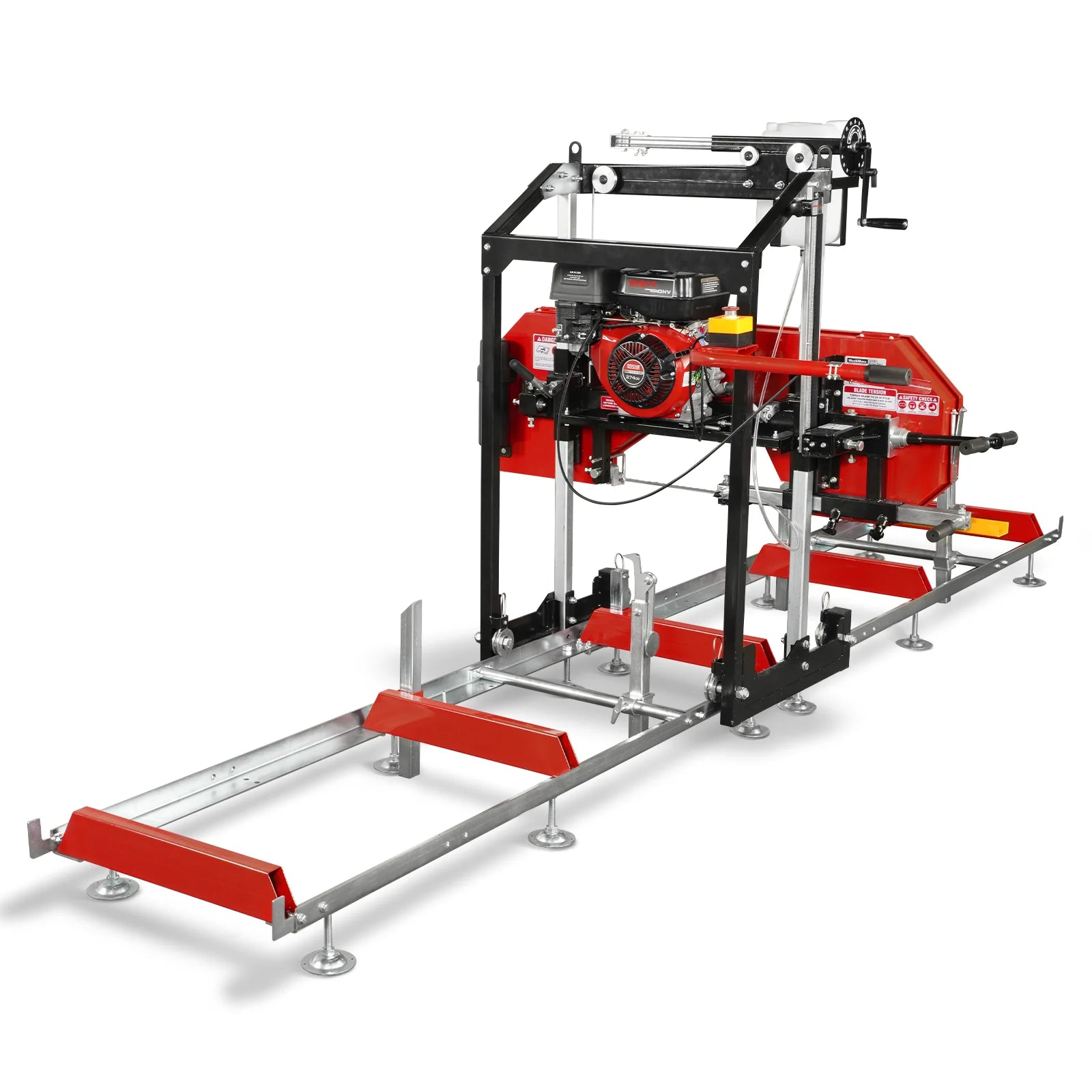 22" Portable Sawmill,  274cc 8.1HP Gasoline Engine,  18" Board Width,  13' Track Length ,  SM-22