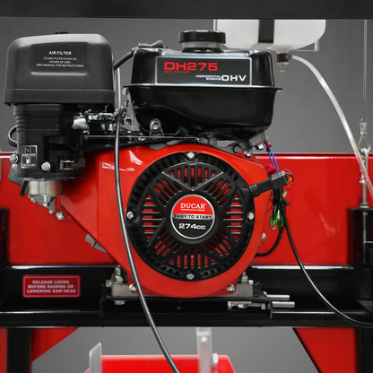 22" Portable Sawmill,  274cc 8.1HP Gasoline Engine,  18" Board Width,  13' Track Length ,  SM-22