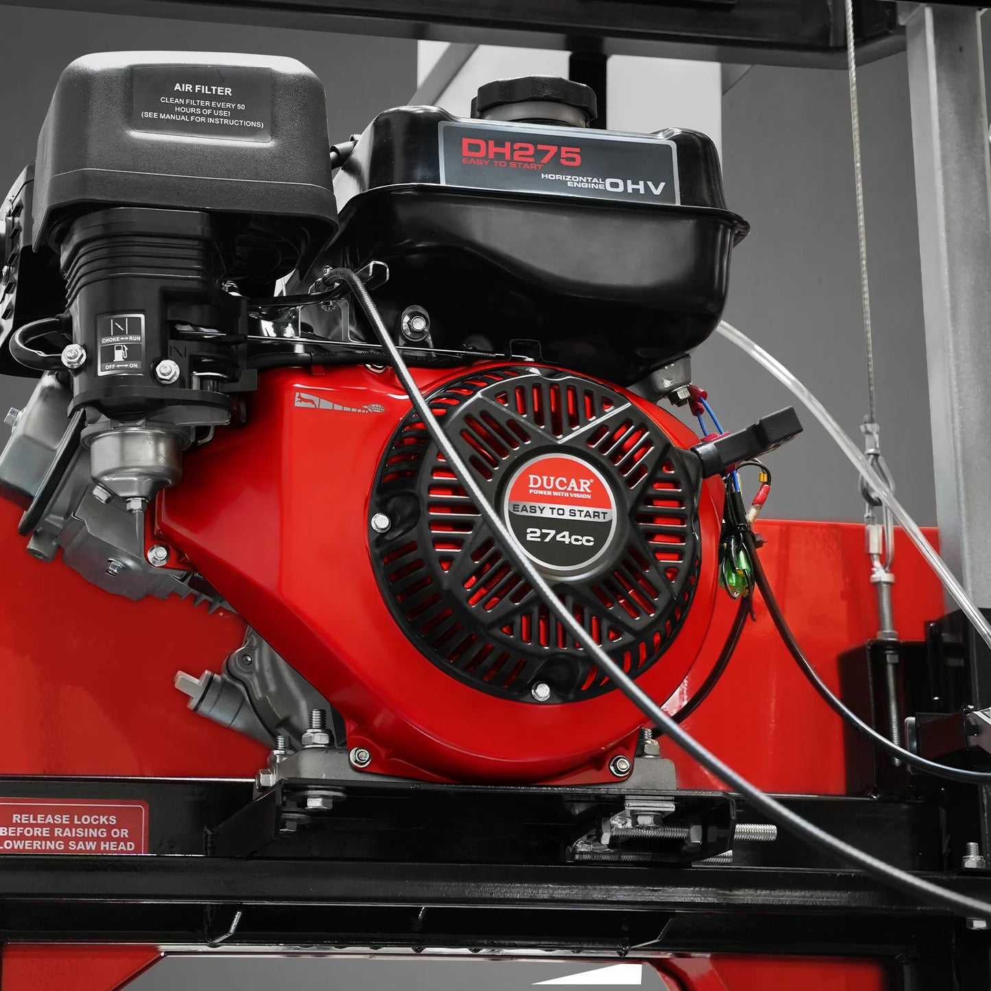 22" Portable Sawmill,  274cc 8.1HP Gasoline Engine,  18" Board Width,  13' Track Length ,  SM-22
