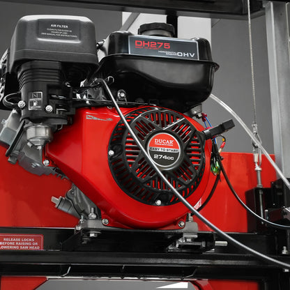 22" Portable Sawmill,  274cc 8.1HP Gasoline Engine,  18" Board Width,  13' Track Length ,  SM-22