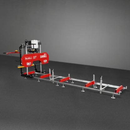 22" Portable Sawmill,  274cc 8.1HP Gasoline Engine,  18" Board Width,  13' Track Length ,  SM-22