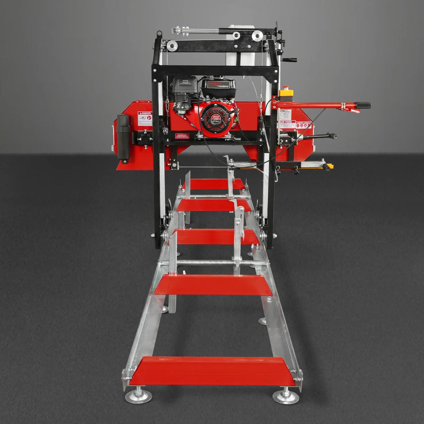 22" Portable Sawmill,  274cc 8.1HP Gasoline Engine,  18" Board Width,  13' Track Length ,  SM-22