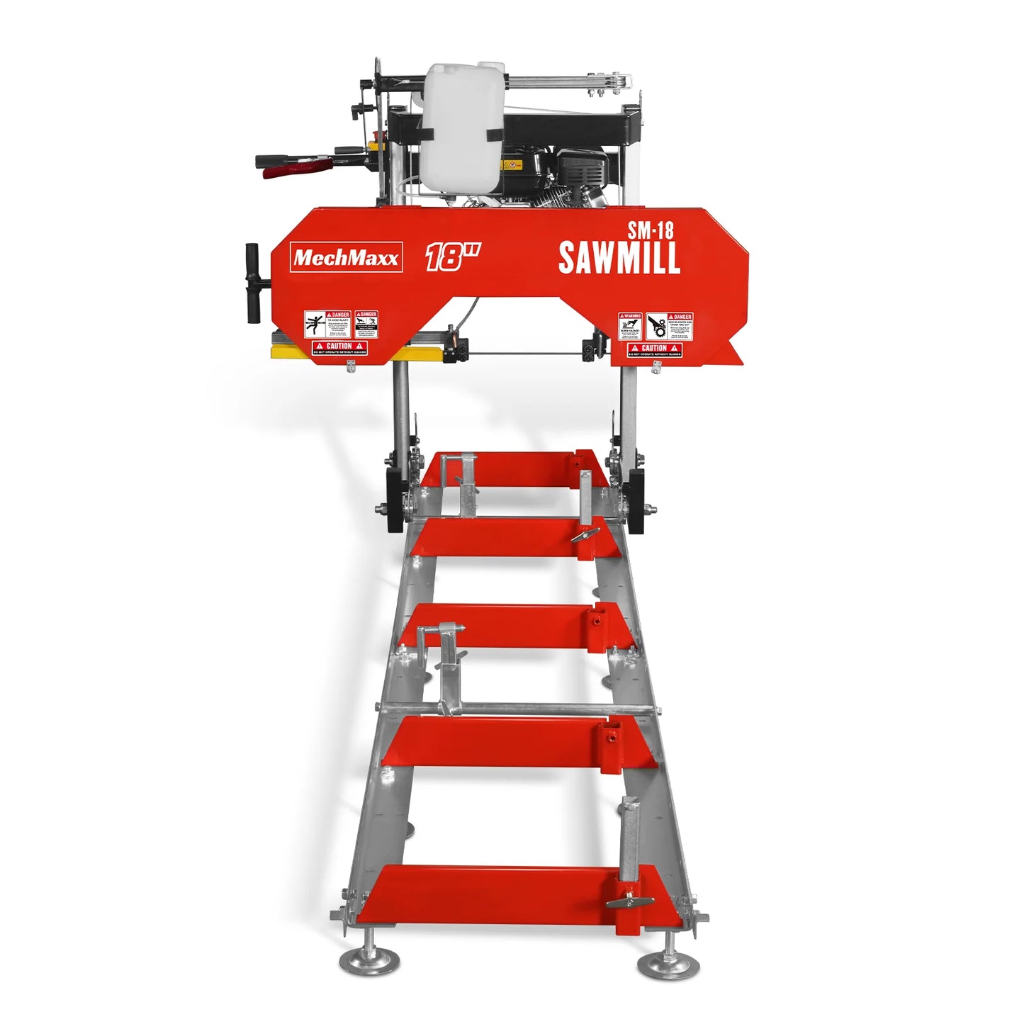 18" Portable Sawmill,  212cc 7HP Gasoline Engine,  15" Board  Width,  10' Track Length ,  SM-18