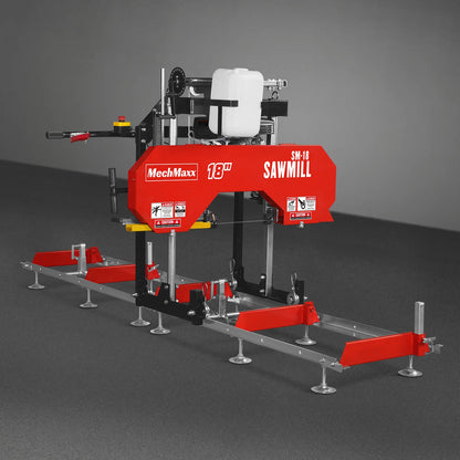 18" Portable Sawmill,  212cc 7HP Gasoline Engine,  15" Board  Width,  10' Track Length ,  SM-18