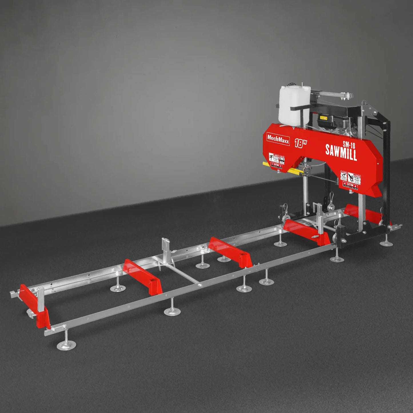 18" Portable Sawmill,  212cc 7HP Gasoline Engine,  15" Board  Width,  10' Track Length ,  SM-18