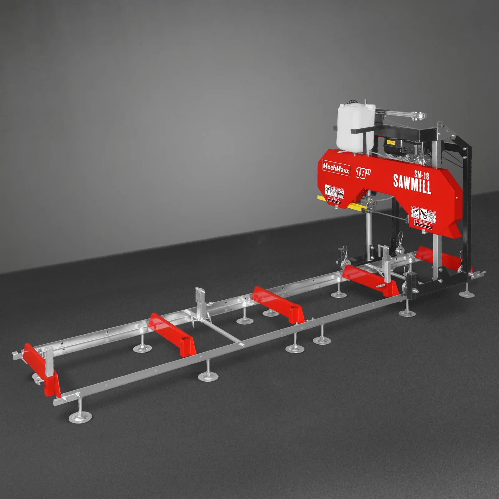 18" Portable Sawmill,  212cc 7HP Gasoline Engine,  15" Board  Width,  10' Track Length ,  SM-18