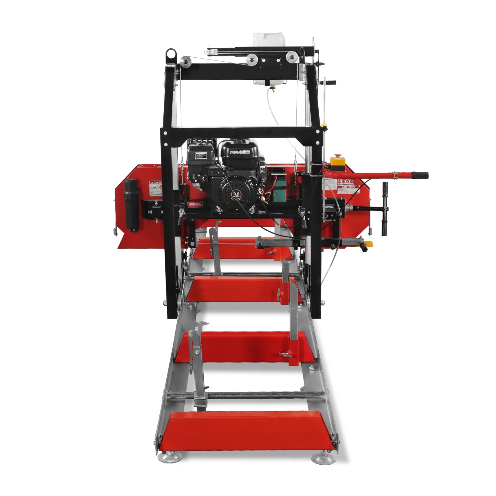26" Portable Sawmill,  459cc 15HP E-Start Gasoline Engine,  20" Board  Width,  13' Track Length ,  SM-26