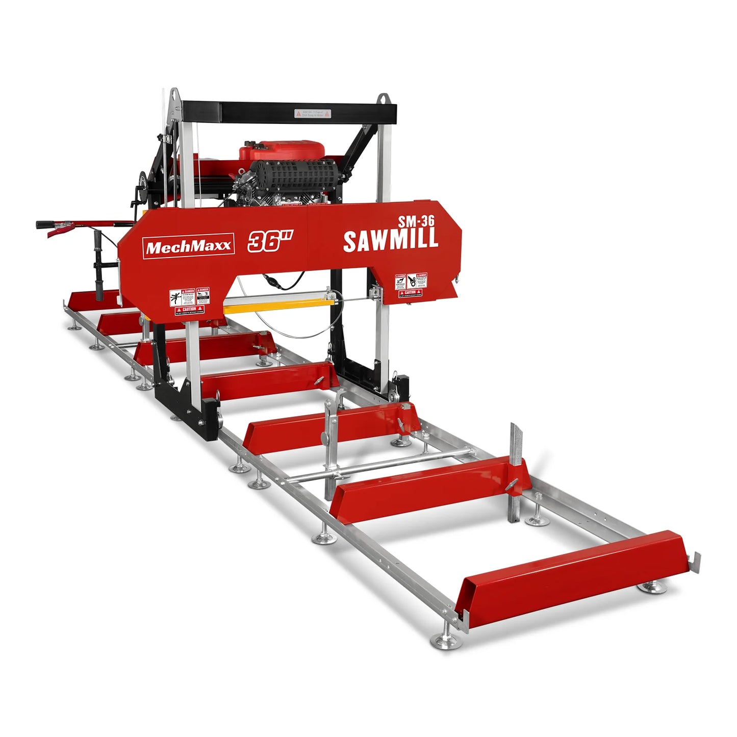 36" MAX Portable Sawmill,  25HP 750cc ZONSEN V-Twin Engine,  36" Board Width, 20' Track Length, SM-36MAX