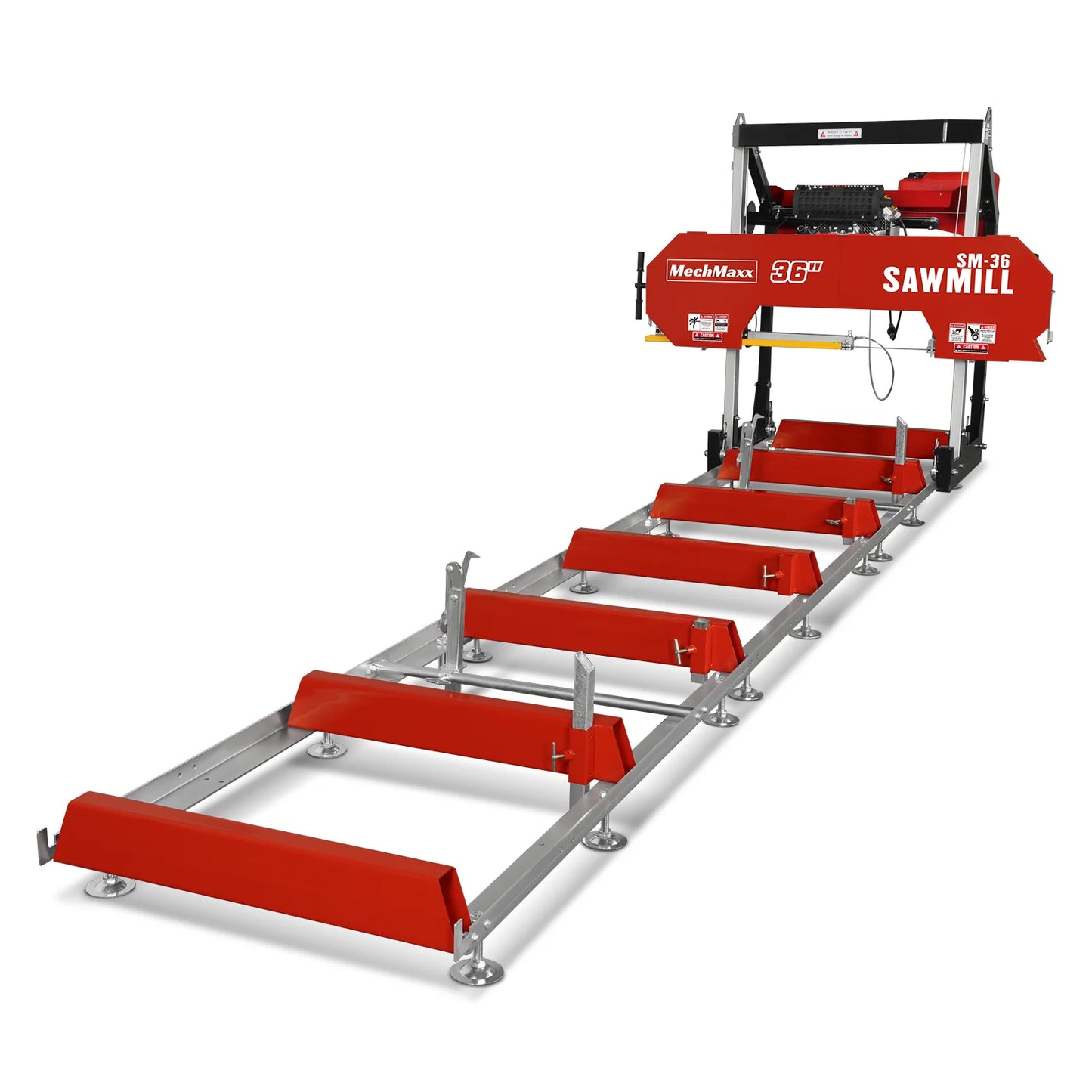 36" MAX Portable Sawmill,  25HP 750cc ZONSEN V-Twin Engine,  36" Board Width, 20' Track Length, SM-36MAX