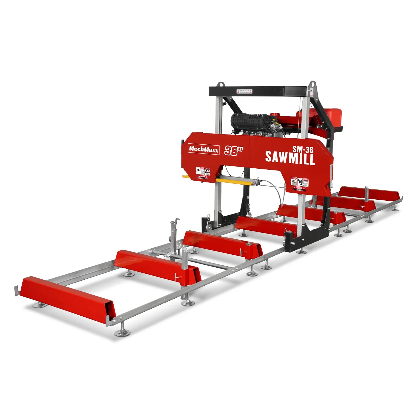 36" MAX Portable Sawmill,  25HP 750cc ZONSEN V-Twin Engine,  36" Board Width, 20' Track Length, SM-36MAX