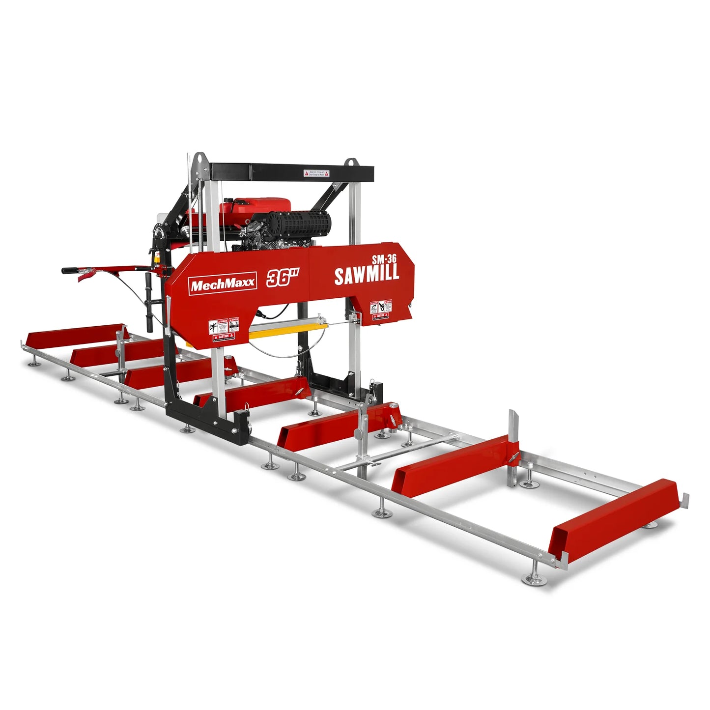 36" MAX Portable Sawmill,  25HP 750cc ZONSEN V-Twin Engine,  36" Board Width, 20' Track Length, SM-36MAX