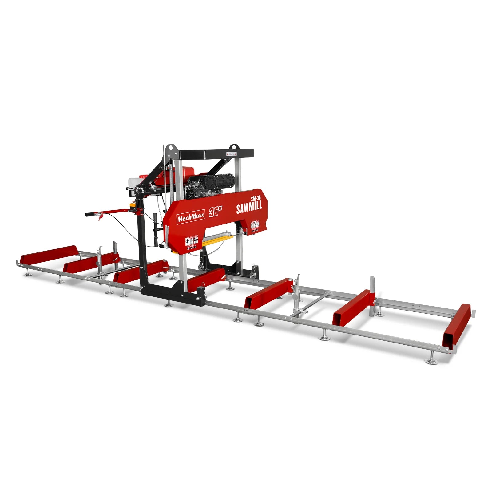 36" MAX Portable Sawmill,  25HP 750cc ZONSEN V-Twin Engine,  36" Board Width, 20' Track Length, SM-36MAX